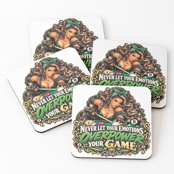 Item preview, Never let your emotions overpower your game | Women Pool Players  designed and sold by Crazyhuskychick.