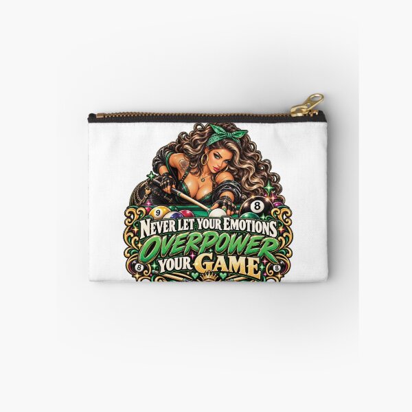 Item preview, Never let your emotions overpower your game | Women Pool Players  designed and sold by Crazyhuskychick.