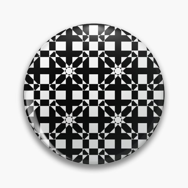 Item preview, Seamless Black Geometrical Symmetrical Pattern designed and sold by SuzanaTArt.