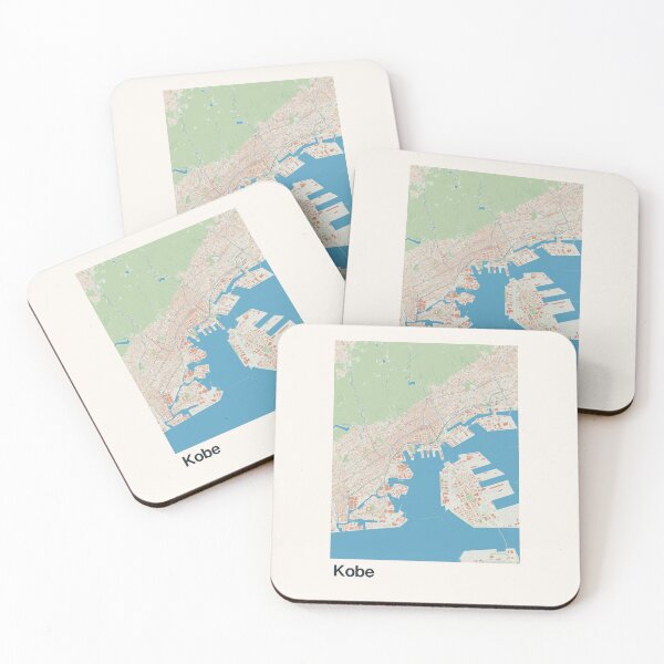 Item preview, Kobe Minimalistic Map Art designed and sold by MapsNerd.