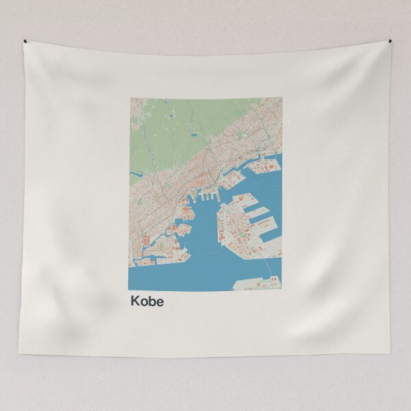 Item preview, Kobe Minimalistic Map Art designed and sold by MapsNerd.