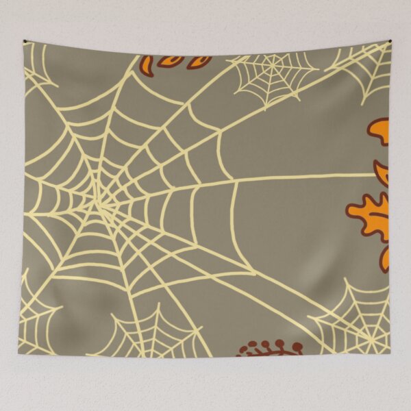 Item preview, Cozy Autumn Spider Web Pattern designed and sold by BaraisVisuals.