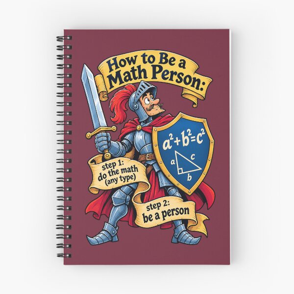 Item preview, How to Be a Math Person – Funny Math Knight. designed and sold by Endless7Art.
