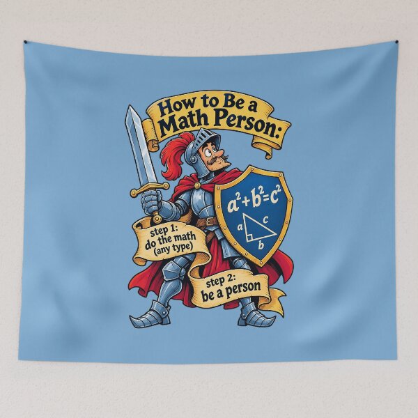 Item preview, How to Be a Math Person – Funny Math Knight. designed and sold by Endless7Art.