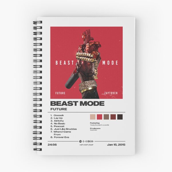 Item preview, Beast Mode by Future - Minimalist Tracklist Art designed and sold by FourthWall Prints.