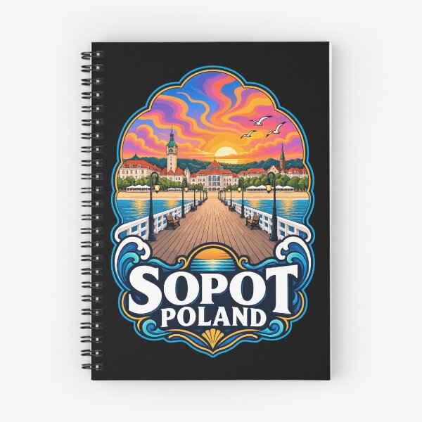 Item preview, Sopot Trojmiasto Poland Trippy Art Travel designed and sold by TomFrontierArt.