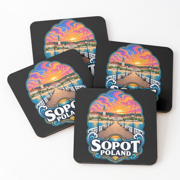 Item preview, Sopot Trojmiasto Poland Trippy Art Travel designed and sold by TomFrontierArt.