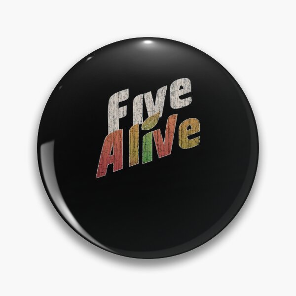 Item preview, Groovy Retro Textured Five Alive Slogan Pop Art designed and sold by BertramSchutte.