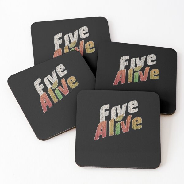 Item preview, Groovy Retro Textured Five Alive Slogan Pop Art designed and sold by BertramSchutte.