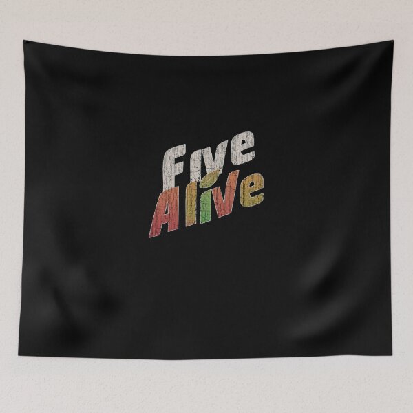 Item preview, Groovy Retro Textured Five Alive Slogan Pop Art designed and sold by BertramSchutte.