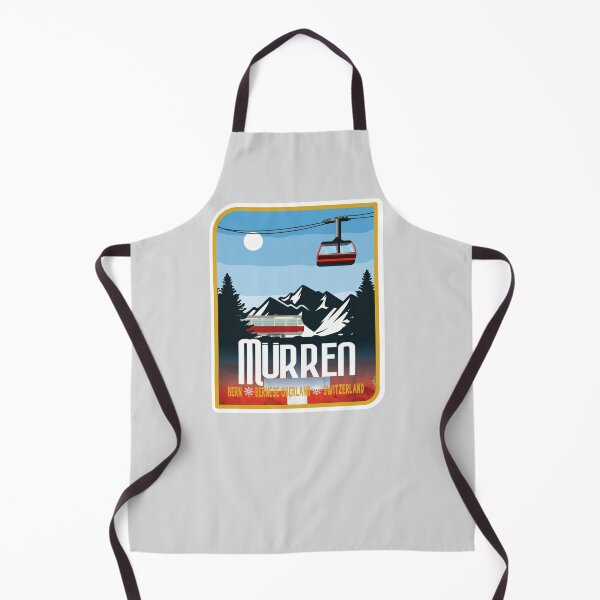 Item preview, Murren Ski Switzerland Skiing Alps Sticker T-Shirt 03 designed and sold by OuterShellUK.
