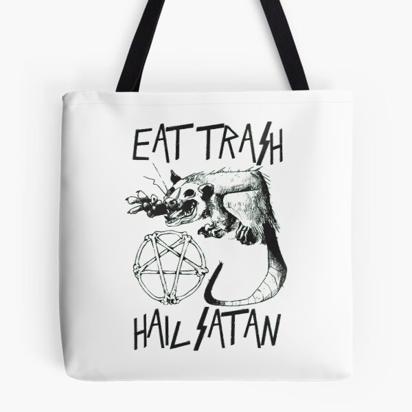 Item preview, Grungy Dark Humor Opossum Bone Pentagram Art designed and sold by BertramSchutte.