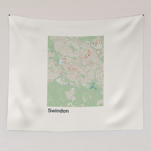 Item preview, Swindon Minimalistic Map Art designed and sold by MapsNerd.