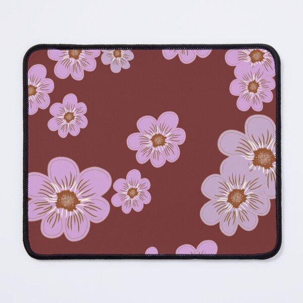 Item preview, Retro Lavender Pink Flower Seamless Pattern designed and sold by BaraisVisuals.