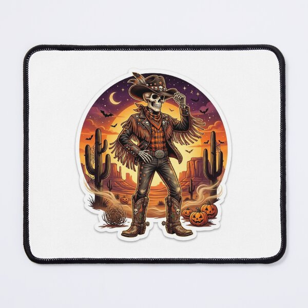 Item preview, Howdy from the Dead — Skeleton Cowboy Halloween designed and sold by AbbasSaqib.