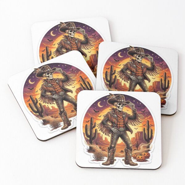 Item preview, Howdy from the Dead — Skeleton Cowboy Halloween designed and sold by AbbasSaqib.