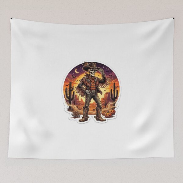 Item preview, Howdy from the Dead — Skeleton Cowboy Halloween designed and sold by AbbasSaqib.
