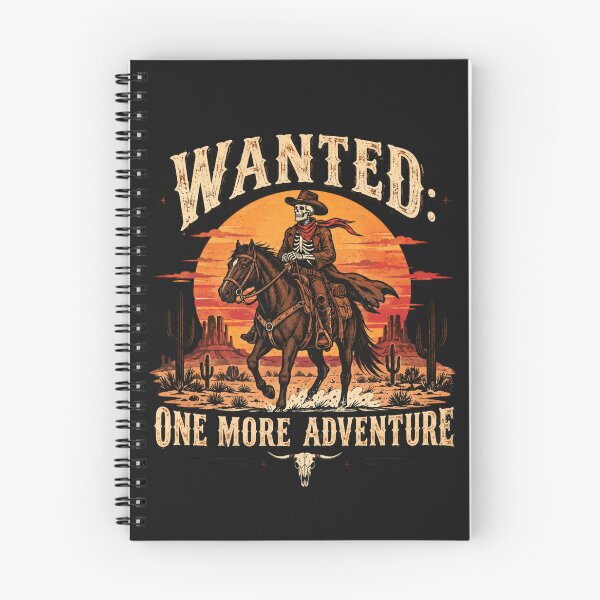Item preview, Vintage Skeleton Cowboy Riding Horse – Western Desert Sunset Adventure Graphic designed and sold by Sanika arts .