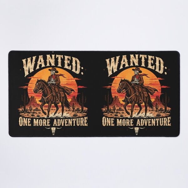 Item preview, Vintage Skeleton Cowboy Riding Horse – Western Desert Sunset Adventure Graphic designed and sold by Sanika arts .
