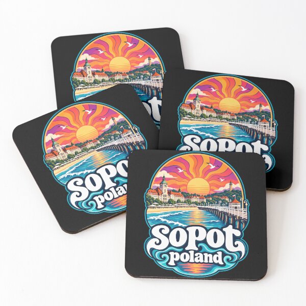 Item preview, Sopot Trojmiasto Poland Trippy Travel designed and sold by TomFrontierArt.