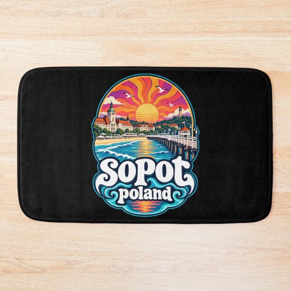 Item preview, Sopot Trojmiasto Poland Trippy Travel designed and sold by TomFrontierArt.