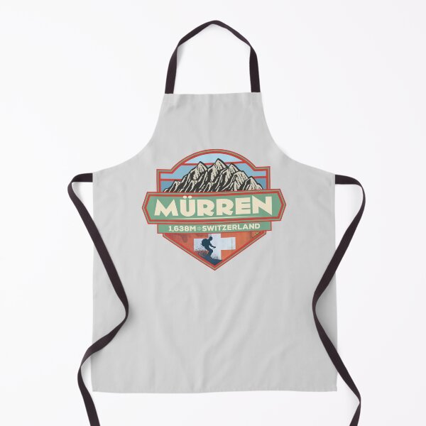 Item preview, Murren Ski Switzerland Skiing Alps Sticker T-Shirt 02 designed and sold by OuterShellUK.