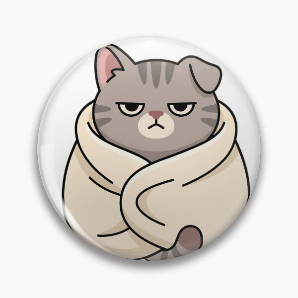 Item preview, Grumpy Chonky Cat Blanket Burrito Introvert Cat Lover Gift designed and sold by mindshocker.