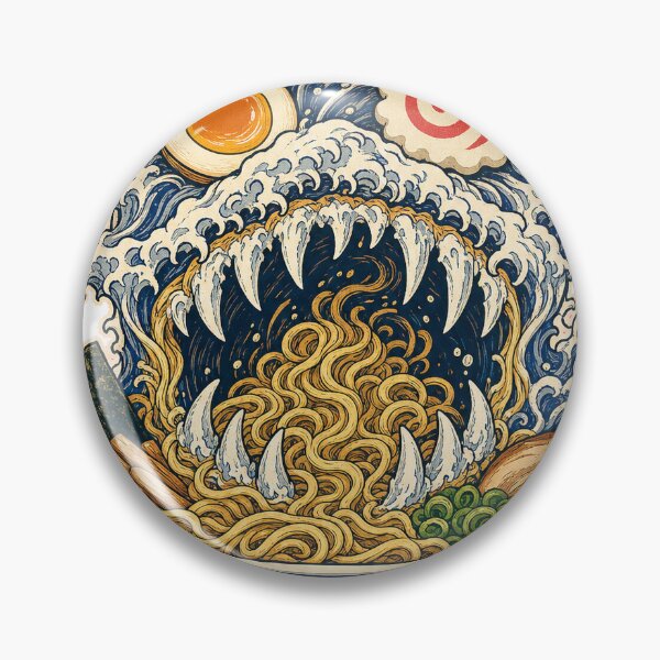 Item preview, Broth Monster Ramen Bowl Devour The Bowl Streetwear Graphic T-Shirt designed and sold by KIDEnia.