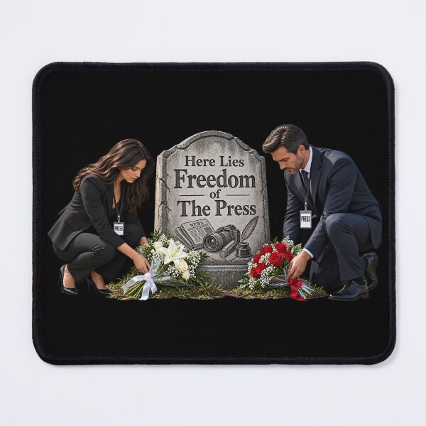 Item preview, HERE LIES FREEDOM OF THE PRESS designed and sold by signshirtz.