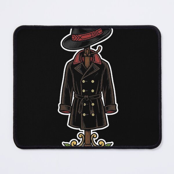 Item preview, Fedora Trench Coat Rack Art designed and sold by Gangster-Design.