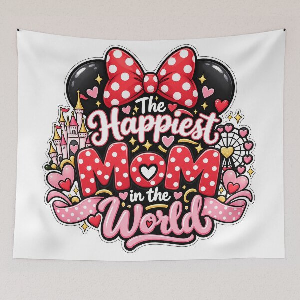 Item preview, The Happiest Mom In The World Cute Theme Park Vacation Mom designed and sold by yaney85.