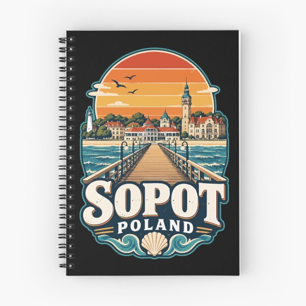 Item preview, Sopot Trojmiasto Poland Retro Vintage Travel designed and sold by TomFrontierArt.