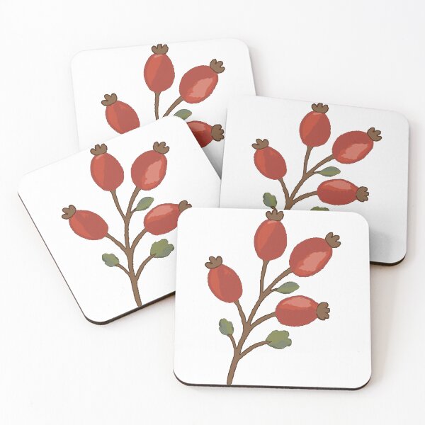 Item preview, Rose Hips Branch Winter Botanicals Illustration designed and sold by sdcreations210.