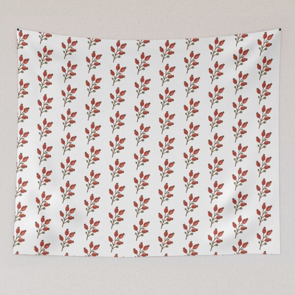 Item preview, Rose Hips Branch Winter Botanicals Illustration designed and sold by sdcreations210.