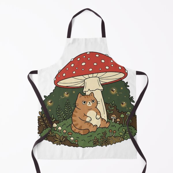Item preview, Grumpy Chubby Cat Cottagecore Mushroom Goblincore Gift designed and sold by mindshocker.