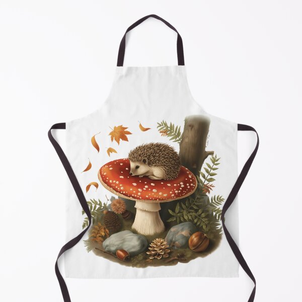Item preview, Vintage Hedgehog on Amanita Mushroom Dark Cottagecore Autumn Sticker designed and sold by Youram.