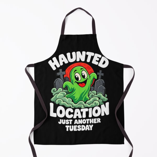 Item preview, Haunted Location Just Another Tuesday Green Ghost designed and sold by NoeValdric.