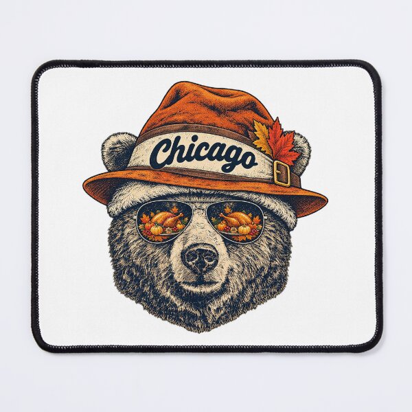 Item preview, Chicago Bear Sunglasses Reflection Thanksgiving Turkey Graphic designed and sold by dartoffofo⭐⭐⭐⭐⭐.