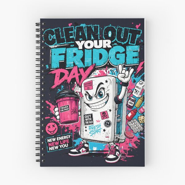 Item preview, Funny Y2K Streetwear Clean Out Your Fridge Day designed and sold by CloudyCatArt.