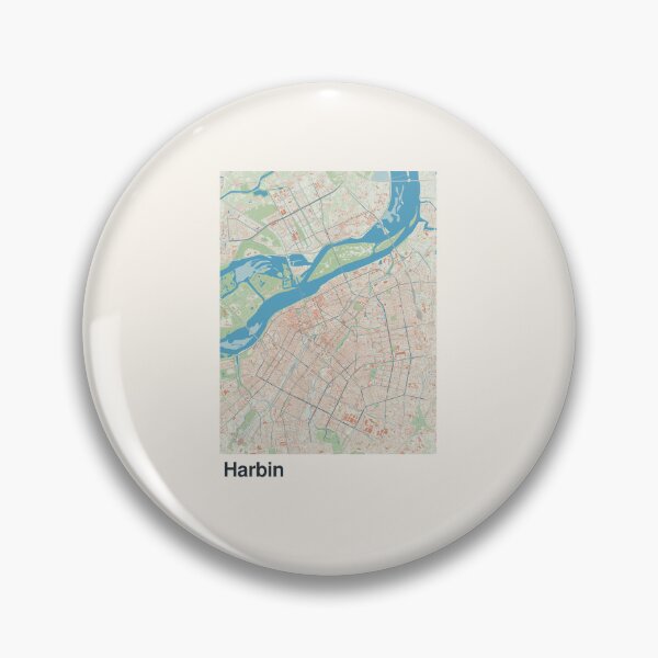 Item preview, Harbin Minimalistic Map Art designed and sold by MapsNerd.