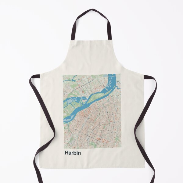 Item preview, Harbin Minimalistic Map Art designed and sold by MapsNerd.