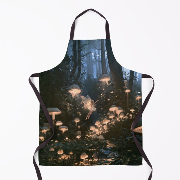 Item preview, A delicate Fairy dancing among glowing mushrooms in an enchanted woodland at twilight, Fantasy & Mythological Creatures designed and sold by CDC40.