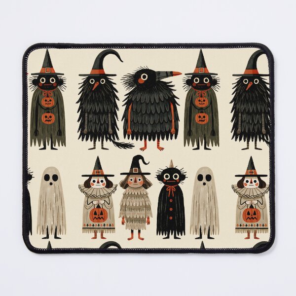 Item preview, Cute Spooky Ghosts in Halloween Witch Costumes designed and sold by MythicMood.