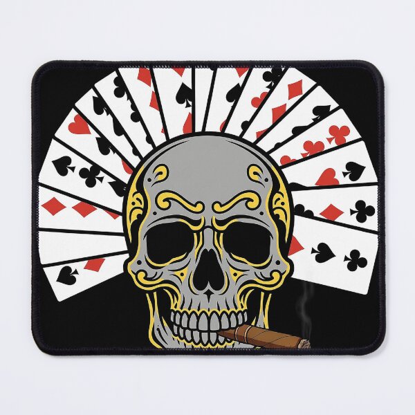 Item preview, Grey Skull Cigar Playing Cards Art designed and sold by Gangster-Design.