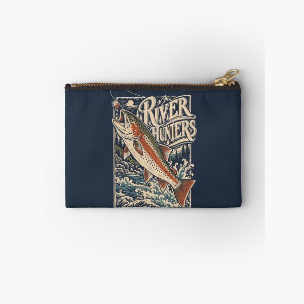Item preview, River Hunters Trout Fishing Vintage | Fly Fishing Angler Gift designed and sold by Leeded.