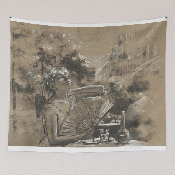 Item preview, Little Dancer Chalk Charcoal canvas print designed and sold by Heaton-B-Design.