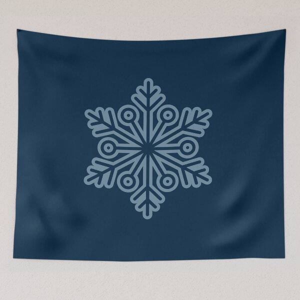 Item preview, Winter Snowflake Dark Royal Blue Seamless Pattern Art designed and sold by ​Jyoti Digital Artist.
