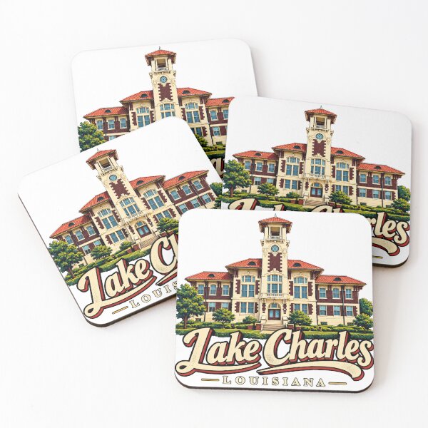 Item preview, Vintage Lake Charles Louisiana Travel Souvenir Landmark Gift designed and sold by MichaeIRellov.