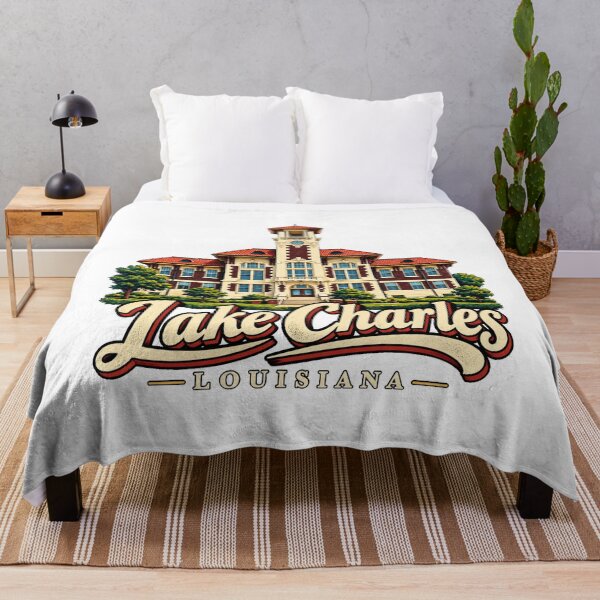 Item preview, Vintage Lake Charles Louisiana Travel Souvenir Landmark Gift designed and sold by MichaeIRellov.