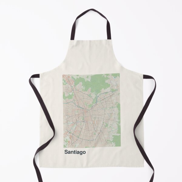 Item preview, Santiago Minimalistic Map Art designed and sold by MapsNerd.